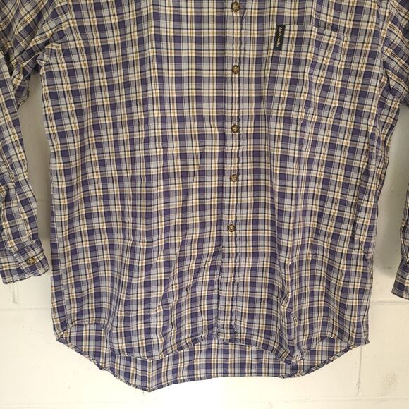 Vtg Abercrombie & Fitch Size Medium Shirt Flannel Button Down Plaid - Picture 4 of 13